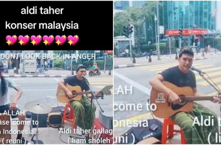Konser Aldi Taher di Malaysia. (TikTok/ alditaher.official)