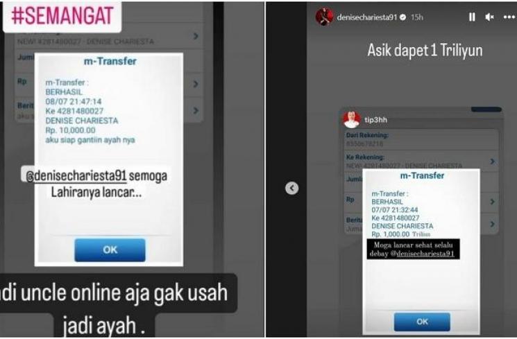 Denise Chariesta halu sumbangan mencapai Rp 1 triliun. (Instagram)