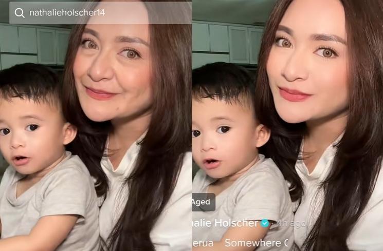 Artis Ikut Pakai Tren Aged di TikTok (tiktok/@nathalieholscher14)