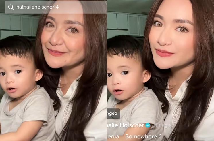 Artis Ikut Pakai Tren Aged di TikTok (tiktok/@nathalieholscher14)