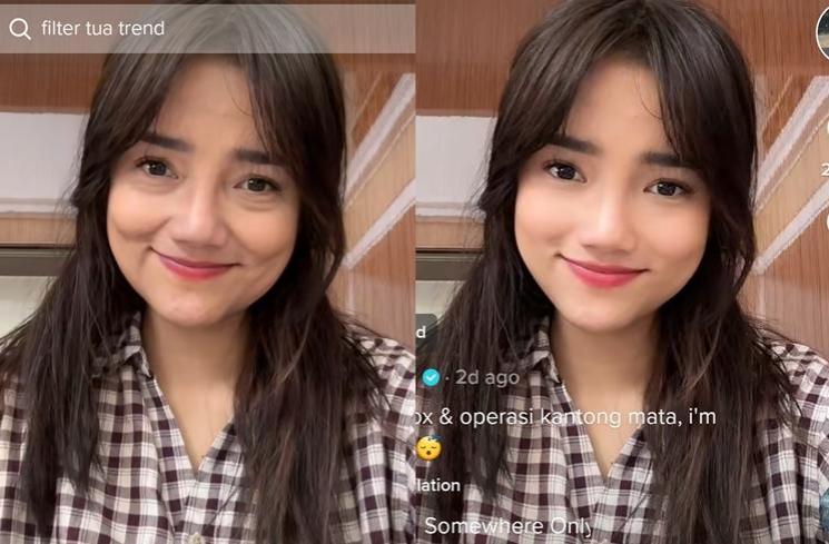 Artis Ikut Pakai Tren Aged di TikTok (tiktok/@fujiiian)