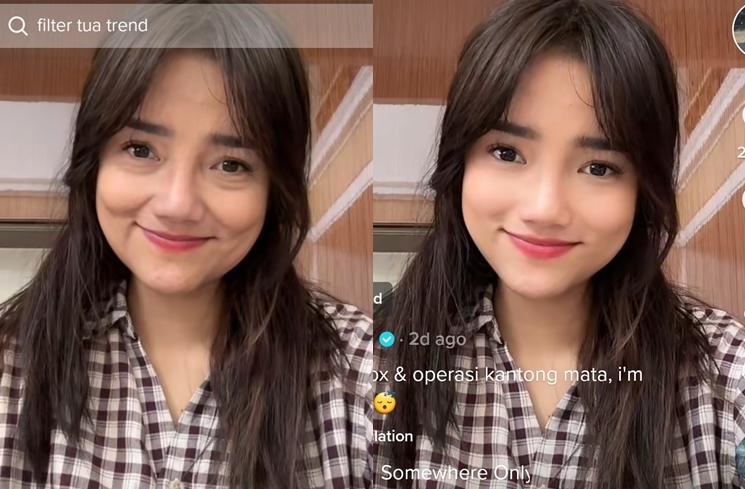 Artis Ikut Pakai Tren Aged di TikTok (tiktok/@fujiiian)