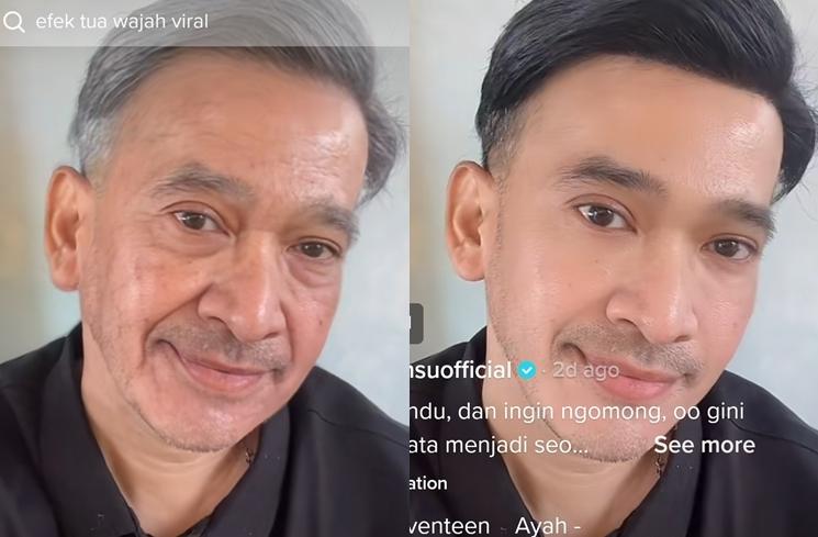 Artis Ikut Pakai Tren Aged di TikTok (tiktok/@rubenonsu_official)