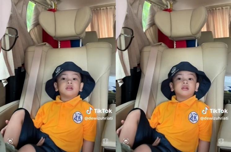 Momen Gala Sky Pertama Masuk Sekolah (tiktok/@dewizuhriati)