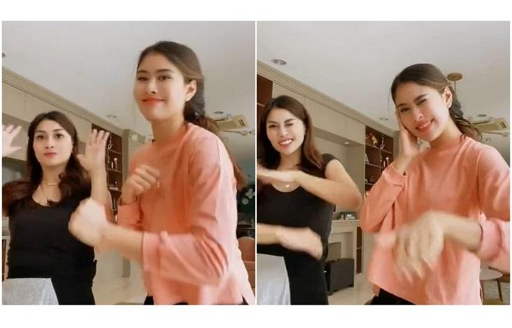 Video viral Syahnaz goyang TikTok. (TikTok@nisyasaadiaifatahmad)