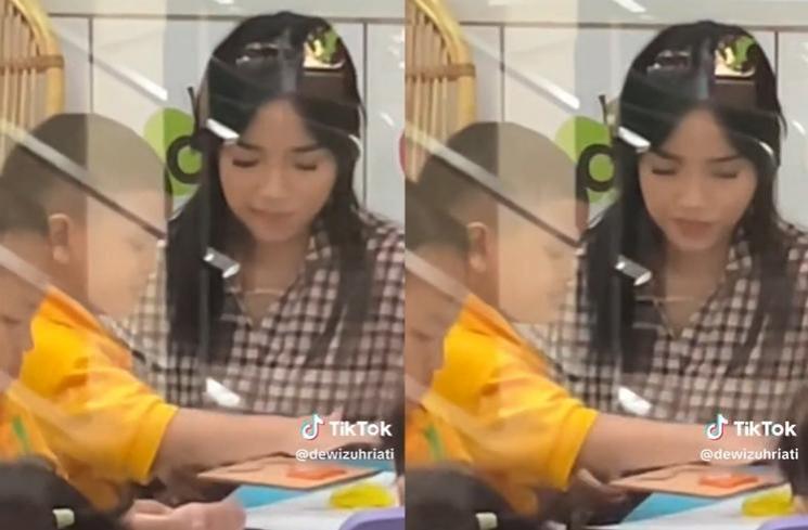 Momen Gala Sky Pertama Masuk Sekolah (tiktok/@dewizuhriati)