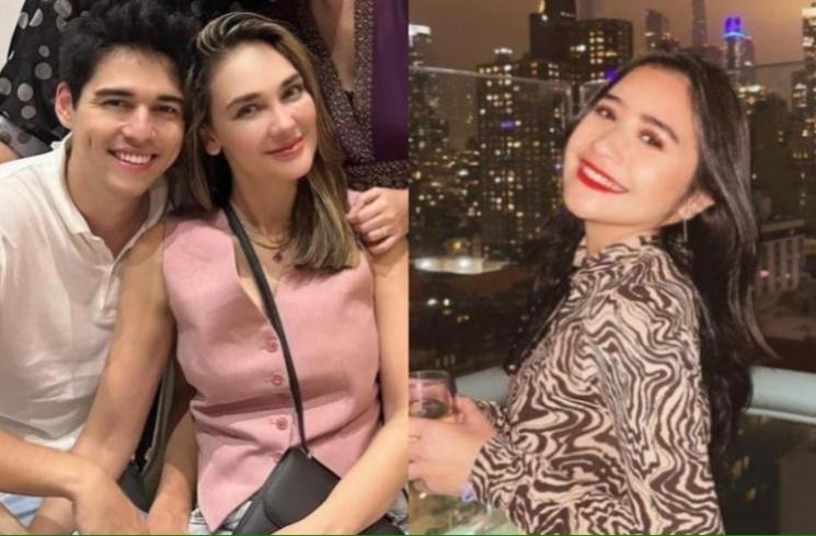 Maxime Bouttier-Luna Maya dan Prilly Latuconsina (Kolase Instagram)