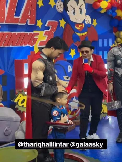 Potret Ulang Tahun Gala Sky ke-3 (Instagram/thariqhalilintar)