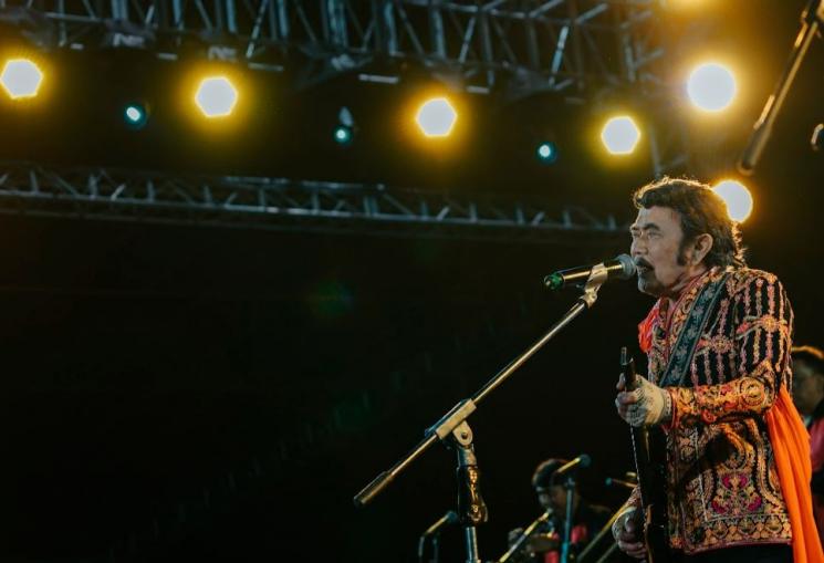 Rhoma Irama dan Soneta Group feat Trio Lestari meriahkan Prambanan Jazz 2023 pada Jumat, 14 Juli. (Prambanan Jazz Festival)