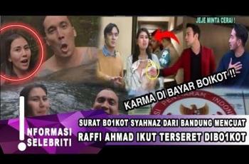 CEK FAKTA! Raffi Ahmad Kena Imbas! Syahnaz Sadiqah Diboikot dari Bandung gegara Selingkuh