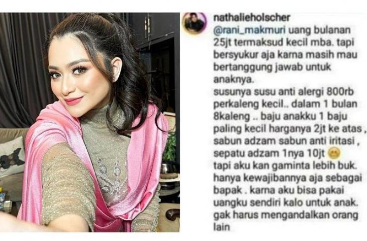 Nathalie Holscher klarifikasi komentarnya yang viral. (Kolase Instagram)