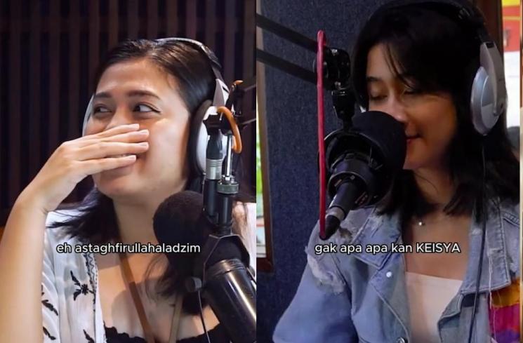 Keisya Levronka di podcast (tiktok)