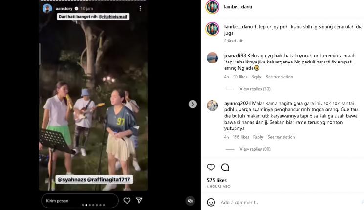 Syahnaz Sadiqah dan Nagita Slavina Karaoke Bareng (instagram/lambe__danu)