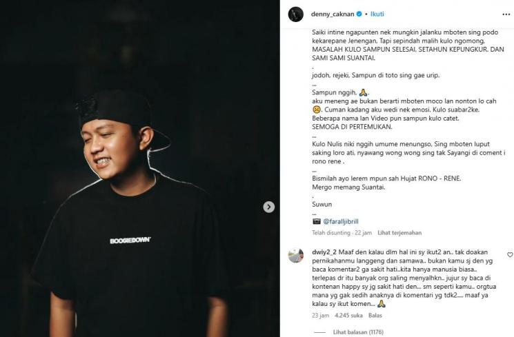 Denny Caknan dan Ibunda Happy Asmara (instagram)