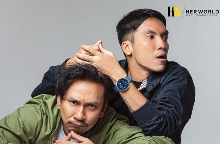 Potret Vincent dan Desta Jadi Cover Majalah. (herworld.co.id)