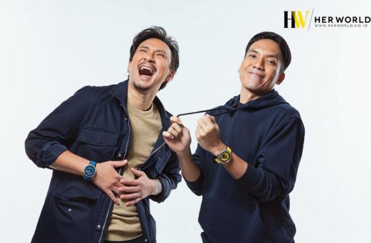 Potret Vincent dan Desta Jadi Cover Majalah. (herworld.co.id)