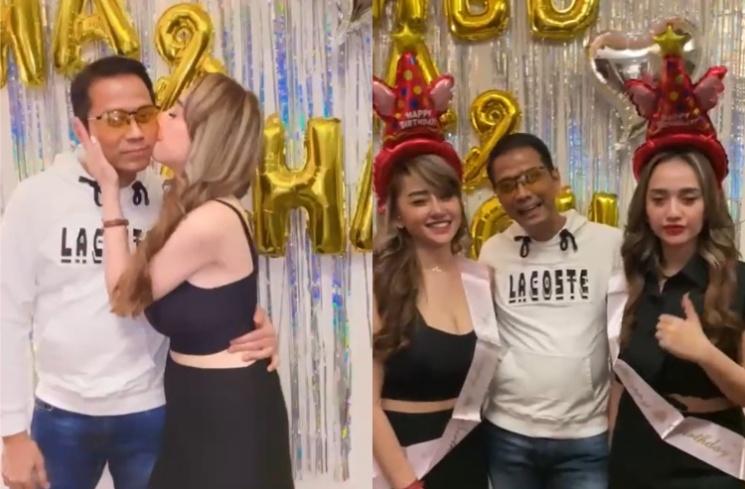 Doddy Sudrajat bareng dua cewek (TikTok/doddyramadhan86)