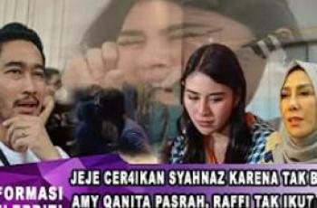 CEK FAKTA: Jeje Govinda Berubah Pikiran Ceraikan Syahnaz, Mama Amy Pasrah