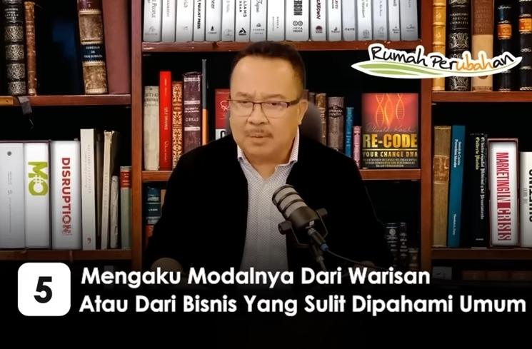 Ciri-ciri Bisnis Artis dari Hasil Pencucian Uang (YouTube Prof. Rhenald Kasali)