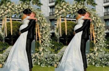 10 Momen Manis Pertunangan Lucinta Luna dan Pacar Bule, Bolak-Balik Ciuman