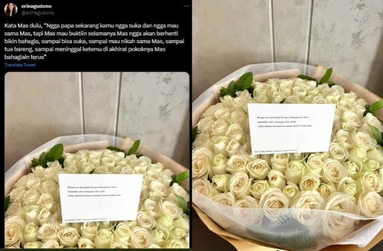 Erina Gudono Pernah Tolak Kaesang Pangarep. (Twitter/erinagudono)