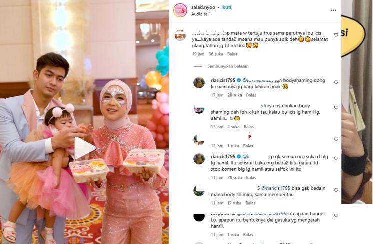 Ria Ricis kesal di body shaming (instagram)