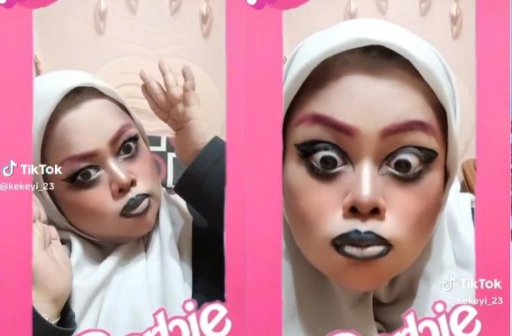 Kekeyi cosplay Barbie (instagram)