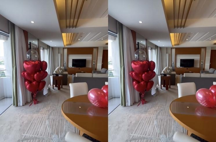 Momen Perayaan Ultah Syahrini di Kamar Hotel (instagram/@princessyahrini)