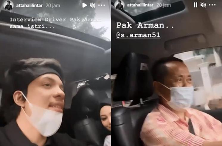 Potret Atta Halilintar dan Pak Arman Sopir Viral (Instagram/@attahalilintar)