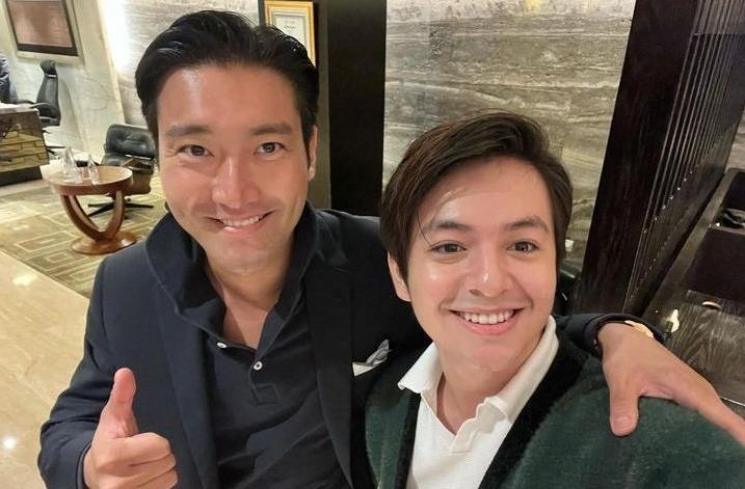 Potret Artis Indonesia Ketemu Siwon. (Instagram/angga)