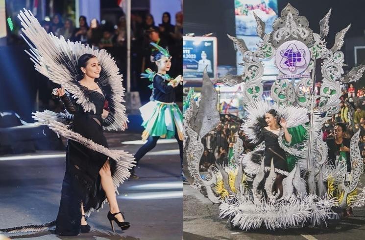 Potret seleb di Jember Fashion Carnaval 2023 (Instagram/@prillylatuconsina96)