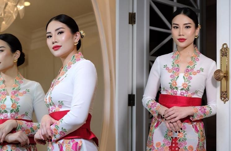 Gaya Menteri di Istana Berkebaya (Instagram/@angelatanoesoedibjo)