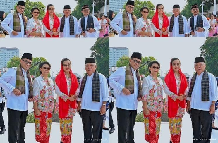 Gaya Menteri di Istana Berkebaya (Instagram/@budikaryas)