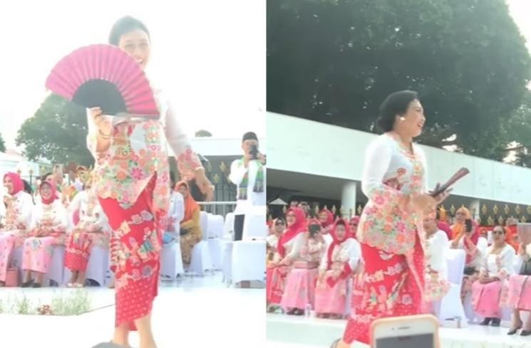 Gaya Menteri di Istana Berkebaya (Instagram/@bintang.puspayoga)