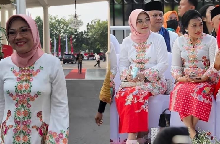 Gaya Menteri di Istana Berkebaya (Instagram/@idafauziyahnu)