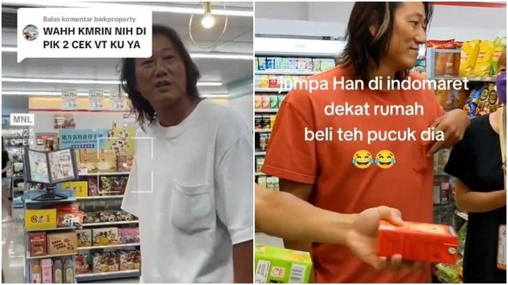 Cek Fakta video viral dengan narasi aktor Fast & Furious Han terciduk di Indomaret. (TikTok/ nauli0503)