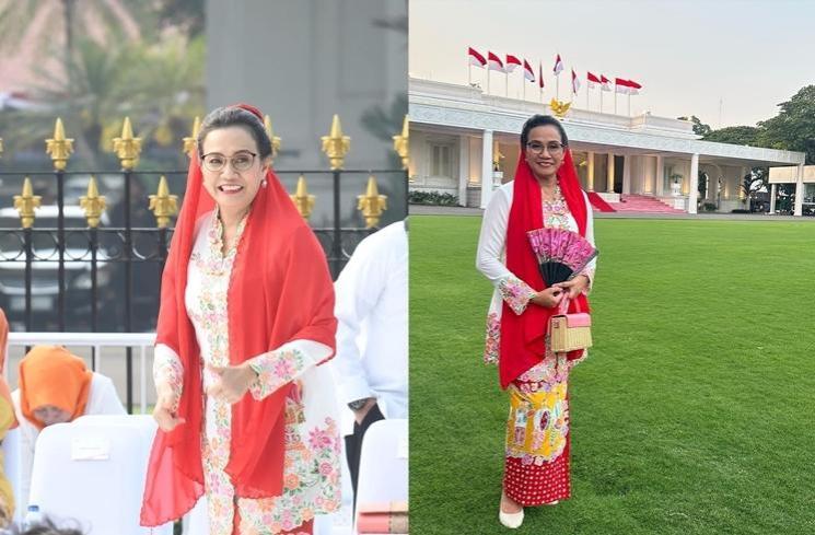 Gaya Menteri di Istana Berkebaya (Instagram/@smindrawati)