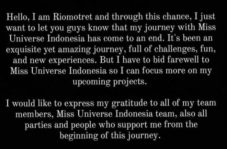 Kontroversi Miss Universe Indonesia 2023.(Instagram/riomotret)