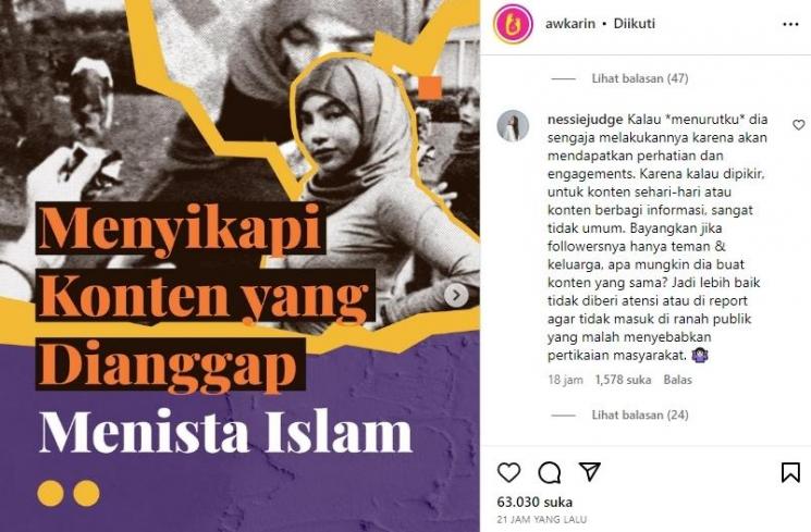 Seleb yang kecam aksi Oklin Fia (Instagram/@awkarin)