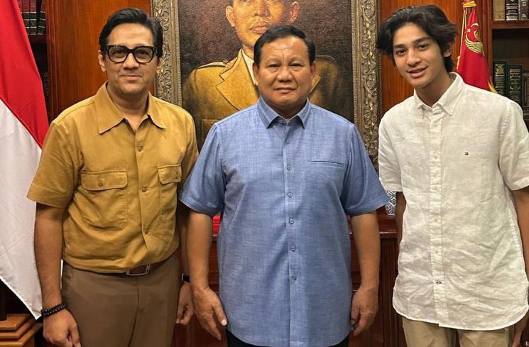 Andre Taulany dan Prabowo. (Instagram/andreastaulany)