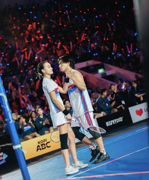 Artis Tanding Badminton di Media Clash 3.0. (Instagram/azofrangga)