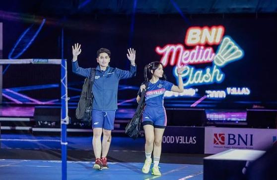 Artis Tanding Badminton di Media Clash 3.0. (Instagram/fuji_an)