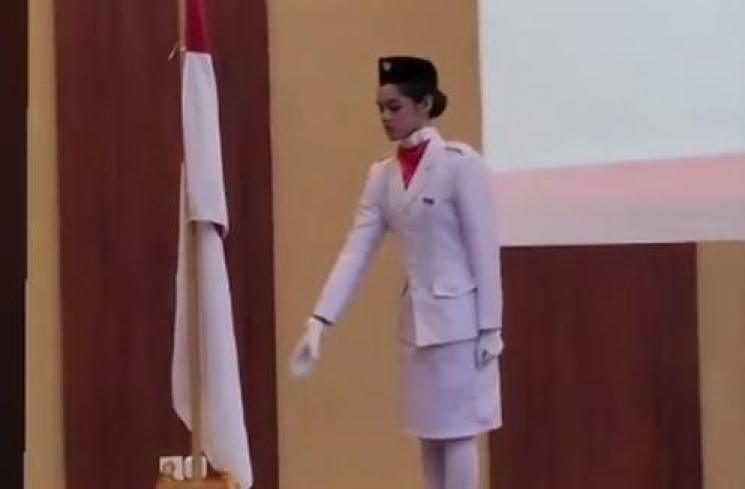 Potret Shaista Anak Rionaldo Stockhorst Jadi Paskibra. (Instagram/rio.stokhorst)