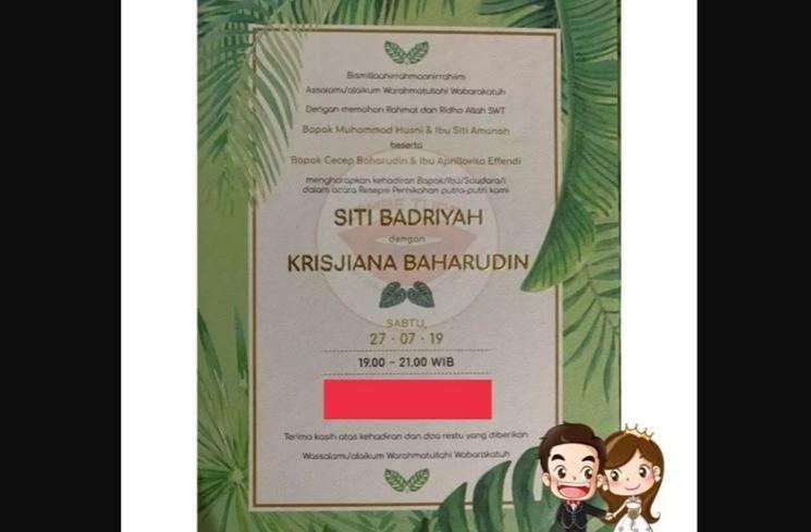 Potret Undangan Pernikahan Penyanyi Dangdut (Instagram/dangdut.lover)
