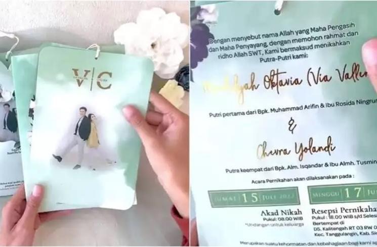 Potret Undangan Pernikahan Penyanyi Dangdut (Instagram/yespleaseinvitation)