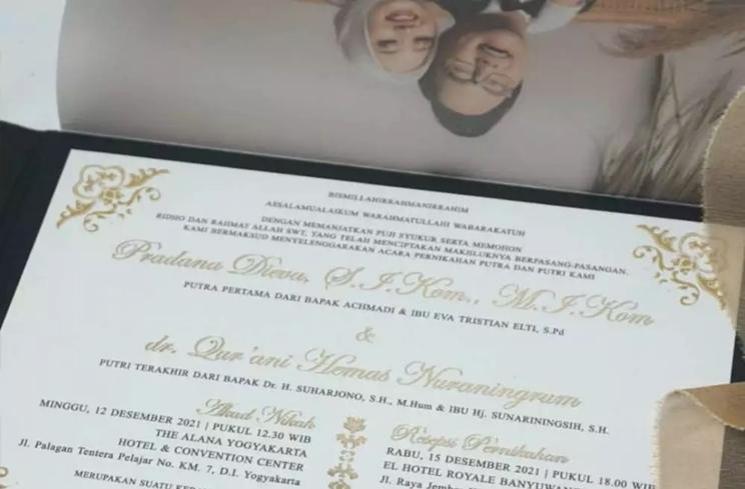 Potret Undangan Pernikahan Penyanyi Dangdut (Instagram/yendri_dangdut93)