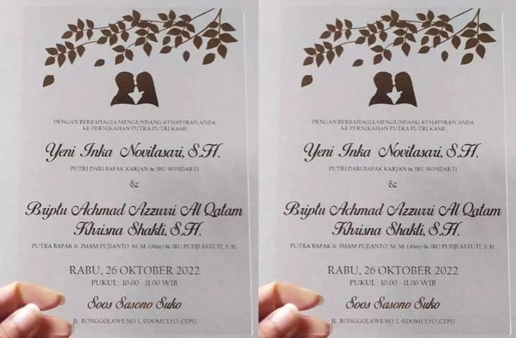 Potret Undangan Pernikahan Penyanyi Dangdut (Instagram/yilo_official)