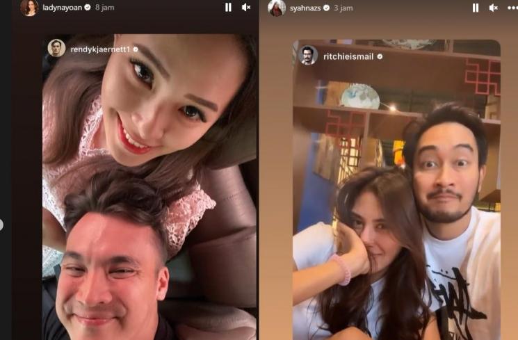Instagram Story Lady Nayoan dan Syahnaz (instagram)