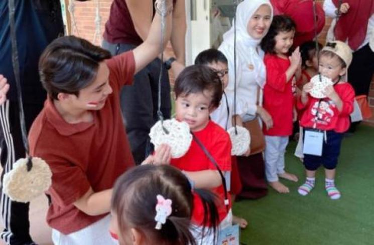 Potret Anak Artis Ikut Lomba 17-an. (Instagram/shaka.kaba)