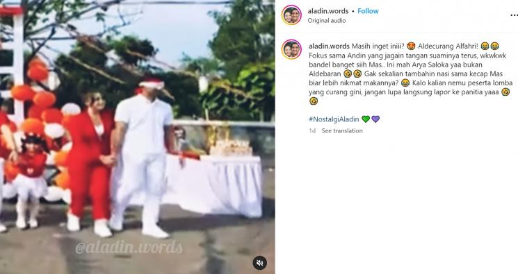 Arya Saloka dan Amanda Manopo rayakan HUT RI (Instagram/aladin.words)
